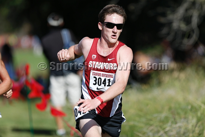 2014StanfordCollMen-112.JPG - College race at the 2014 Stanford Cross Country Invitational, September 27, Stanford Golf Course, Stanford, California.